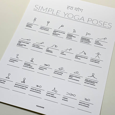Poster - Simple Yoga Poses